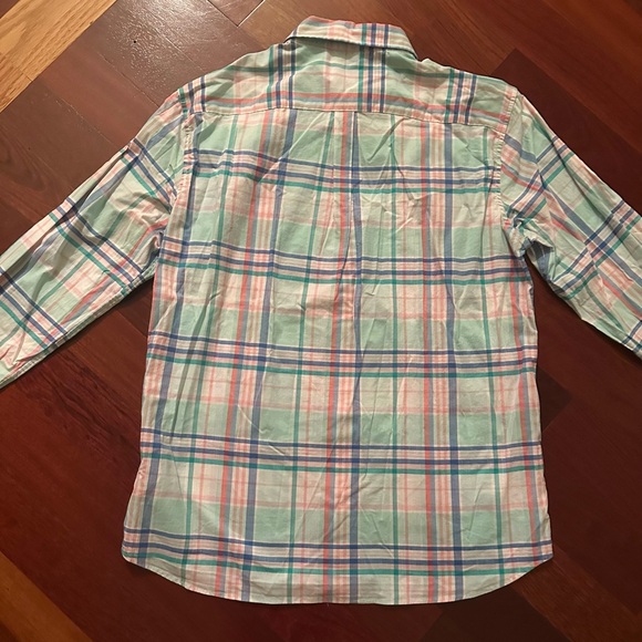 Vineyard Vines Mint Green Plaid Casual Button Down Shirt - Picture 4 of 6